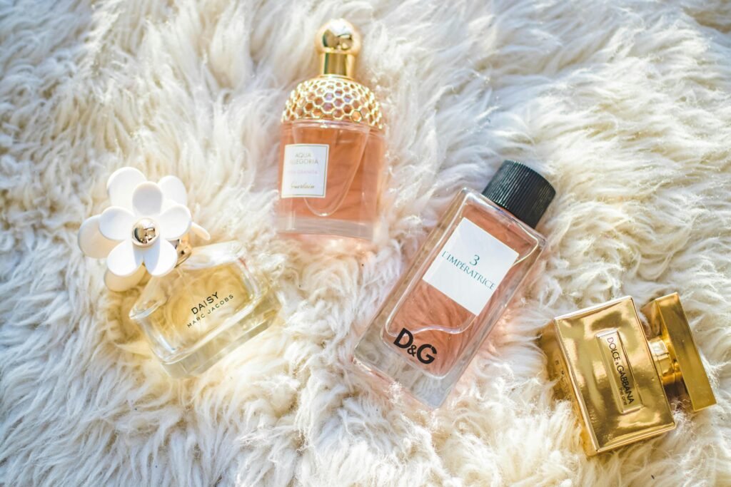 Discover the ideal fragrance to enhance your unique style. An assortment of designer perfume bottles showcases options for how to choose the perfect perfume.