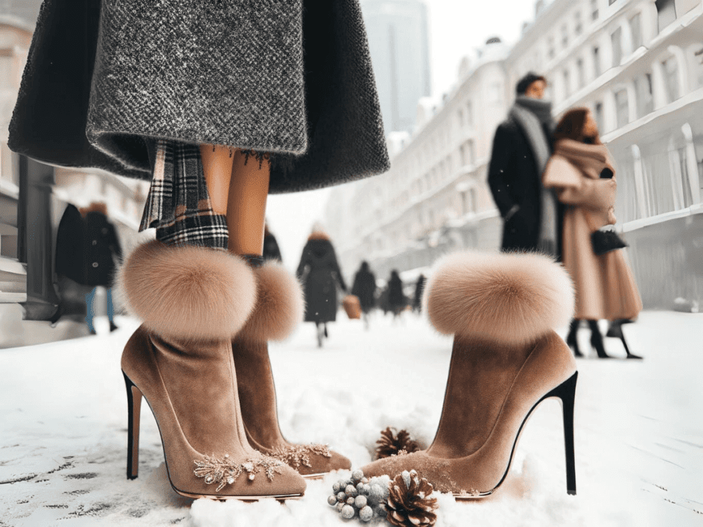 heels in the winter